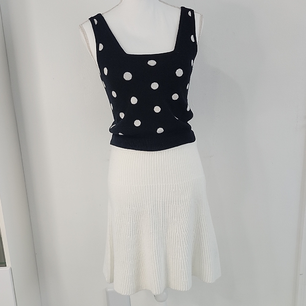 House of Harlow 1960 Black and White A-Line Skirt
